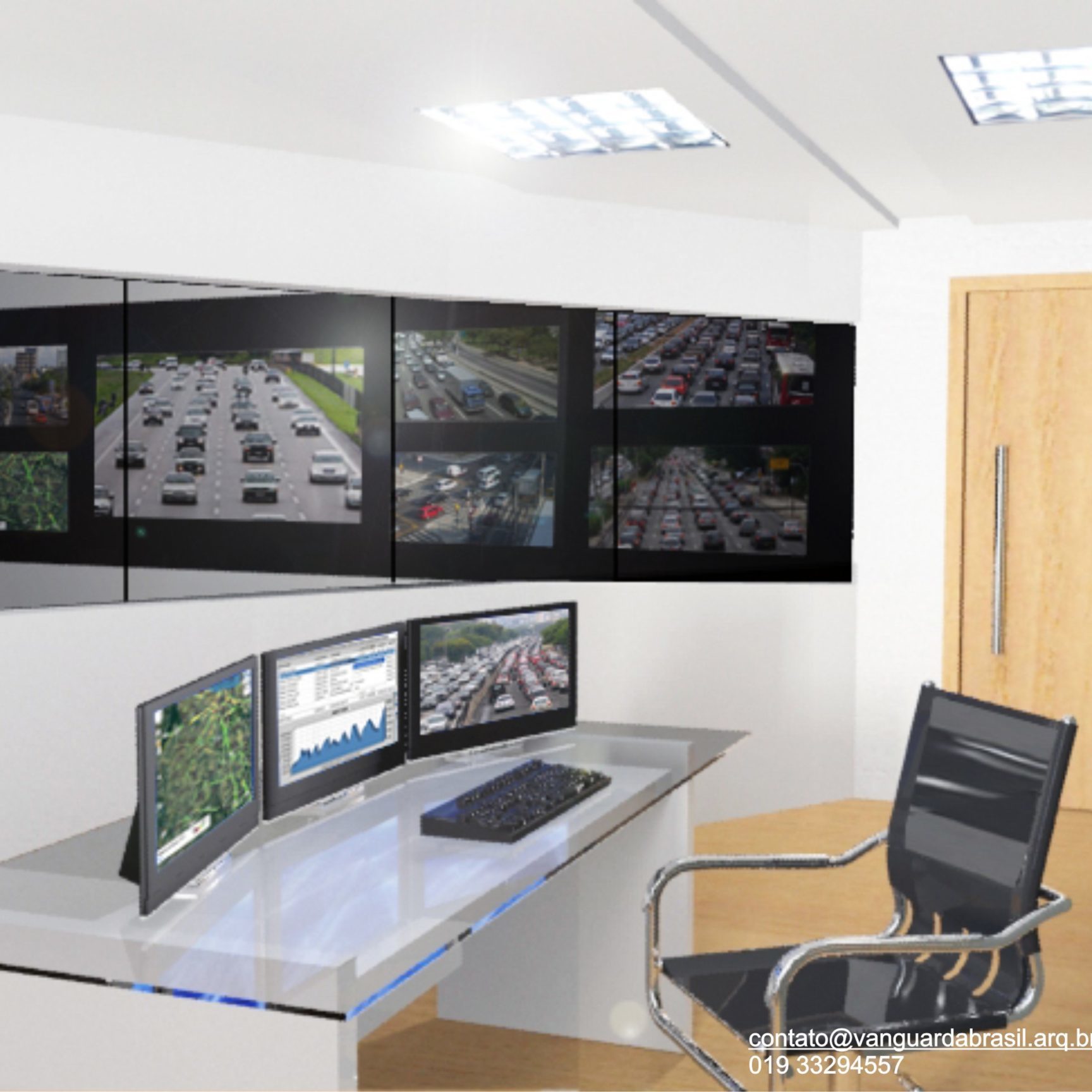 Engenheiro Coelho Sala de Supervisão