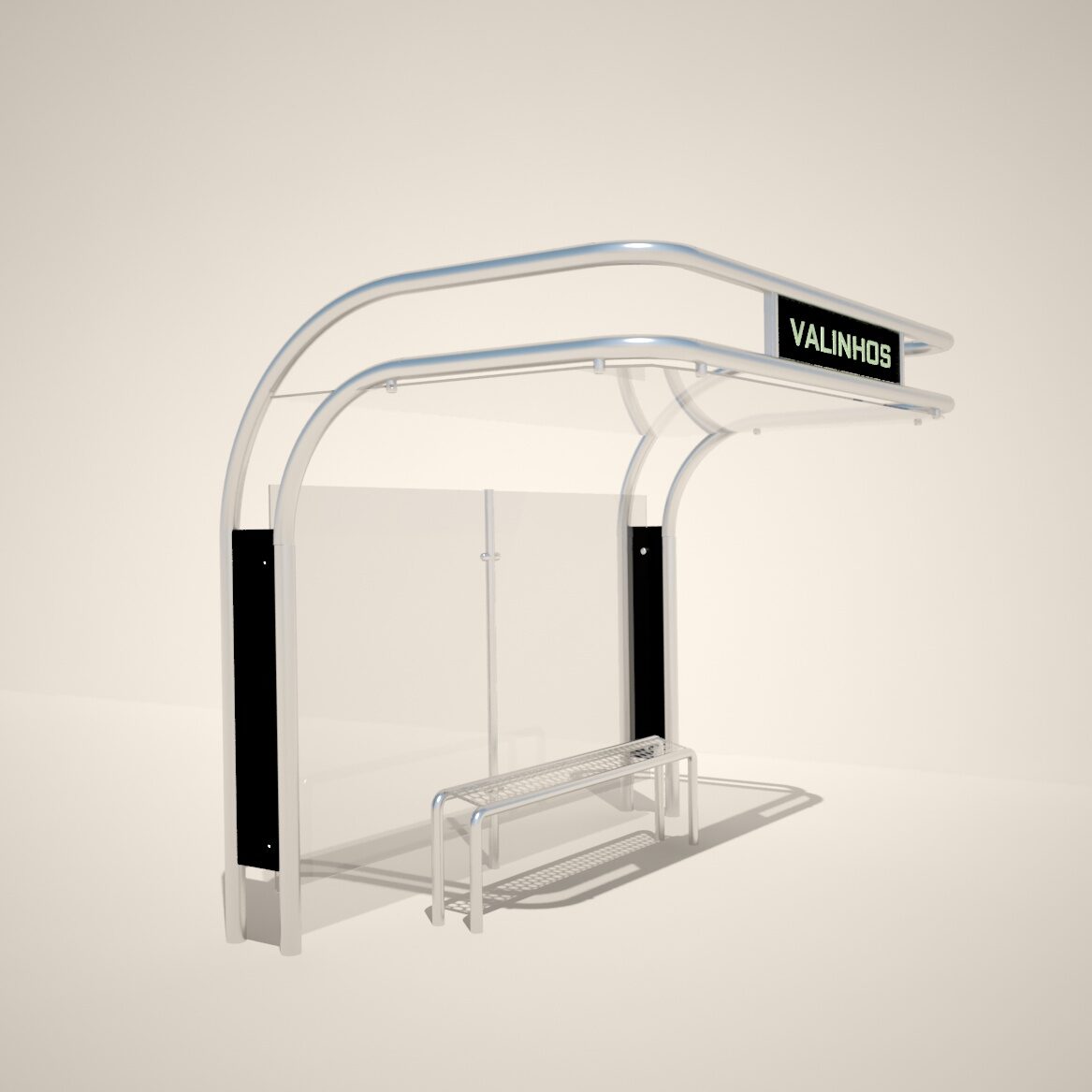 Mobiliário abrigo de ônibus 1 a