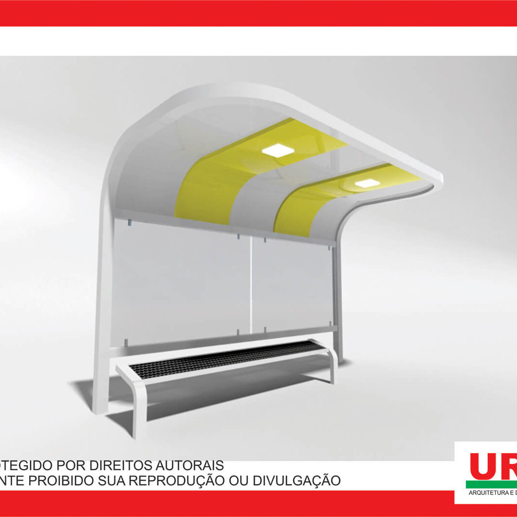 Mobiliário abrigo de ônibus 5 a