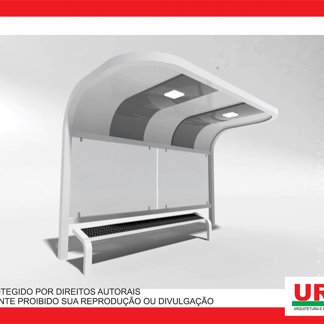 Mobiliário abrigo de ônibus 5 c