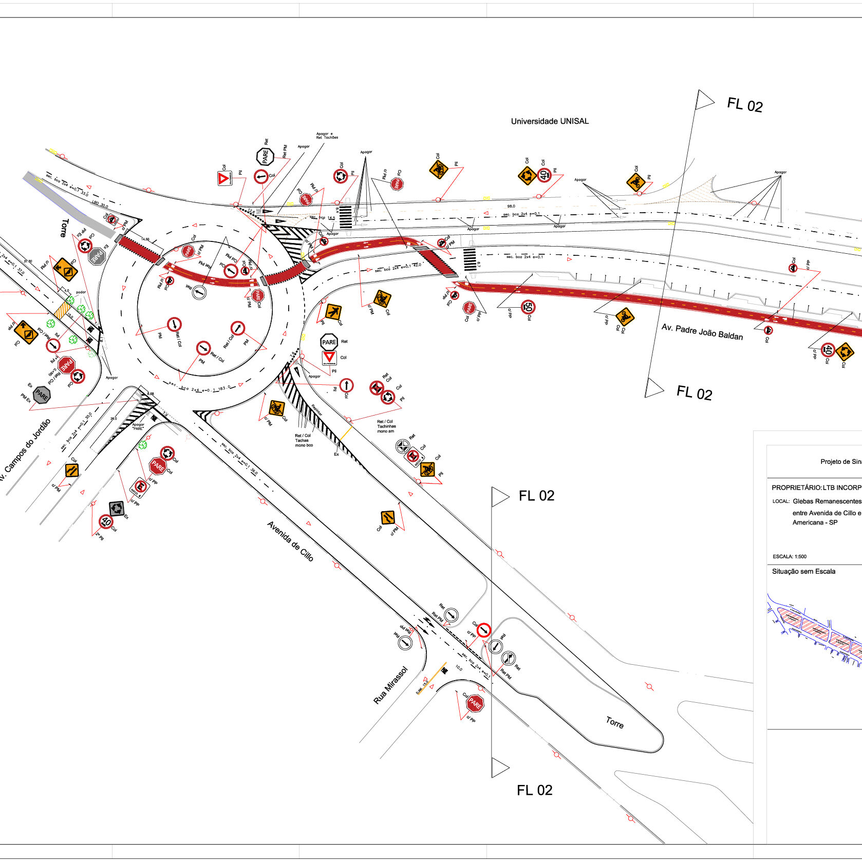 Projeto de Geometria e Sinalização de Rodovia 1-01