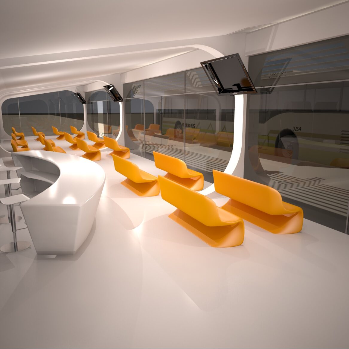 Terminal de ônibus Interior